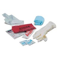 Honeywell 552001 Swift First Aid Body Fluid Clean Up Kit In Clear Plastic Bag (24 Per Case)